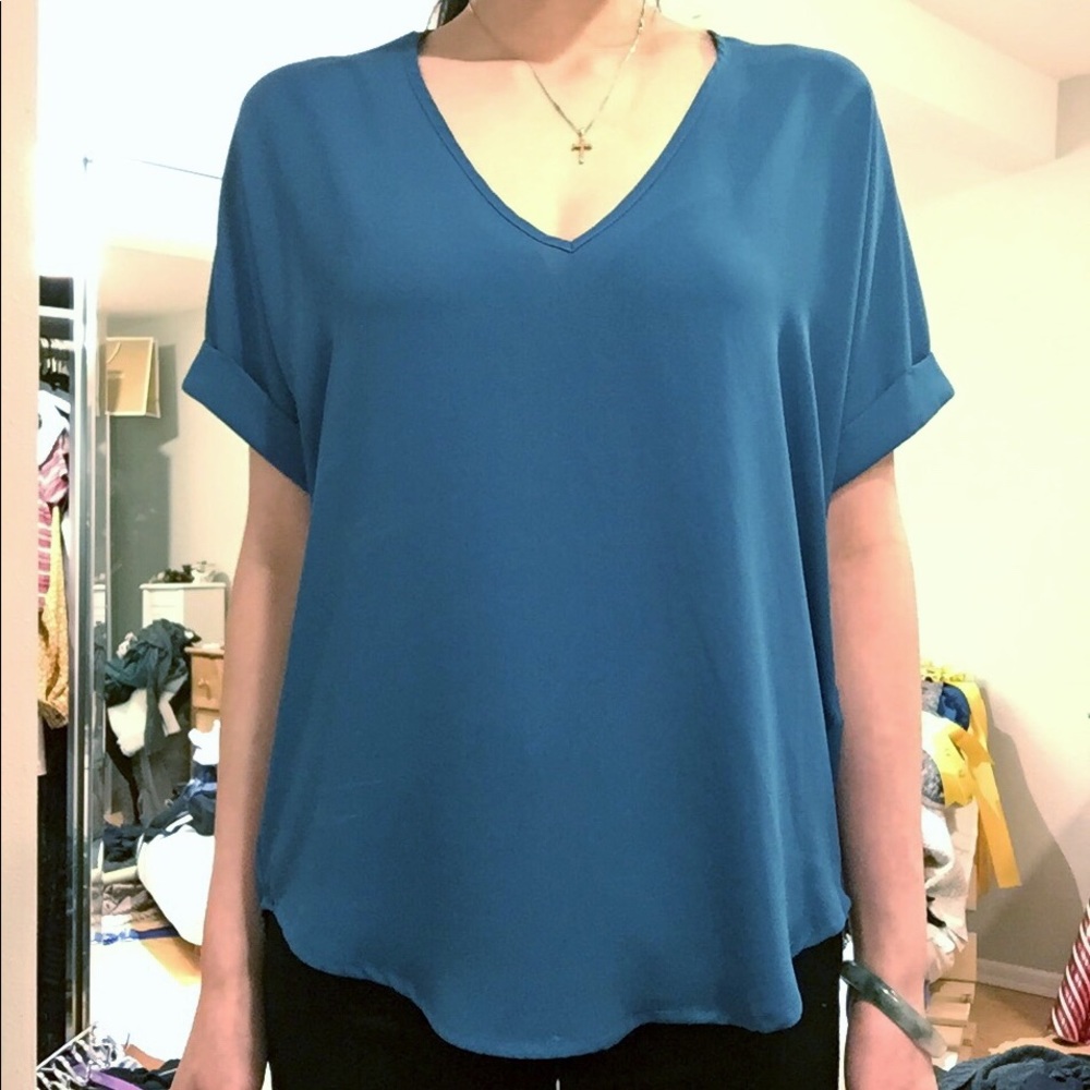 Lush Blue blouse
